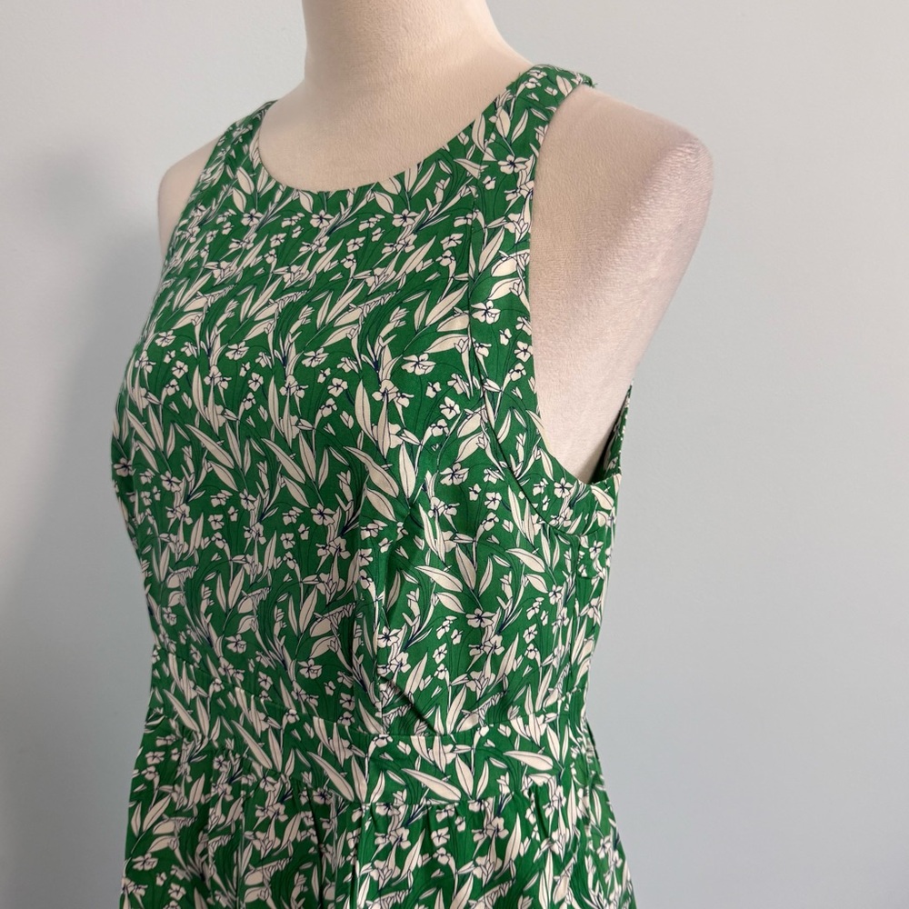 J Crew Women’s Sleeveless Green Lined Dress Size 10 - Picture 4 of 11